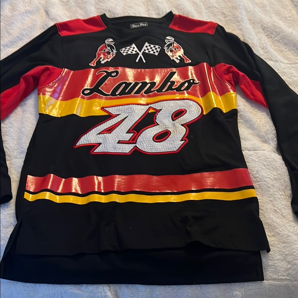 Kids Racing Shirt - Black, Red, Yellow